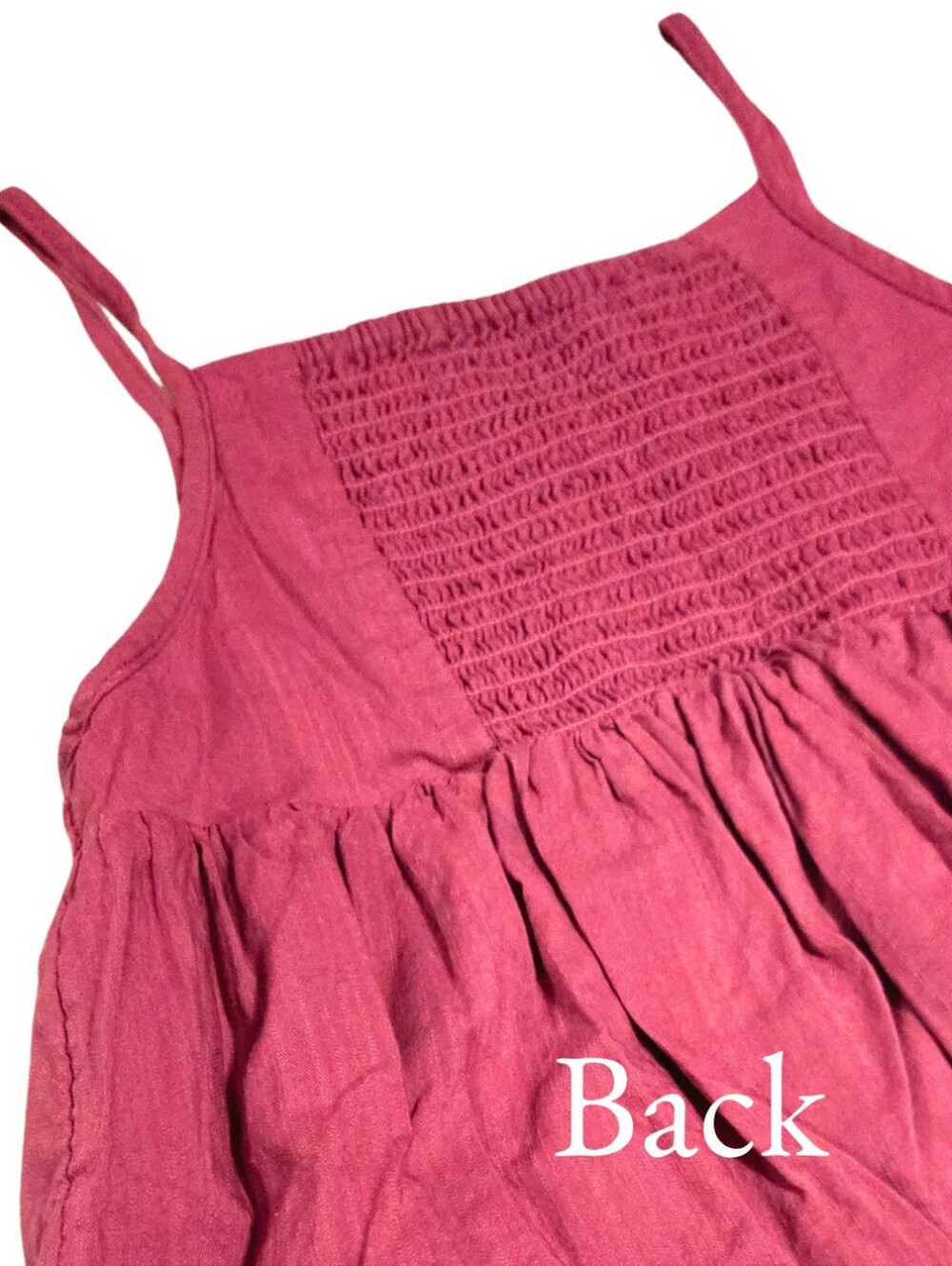 Girls Tank Top Raspberry Pink - Picture 3 of 4